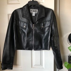 Crop Leather Jacket